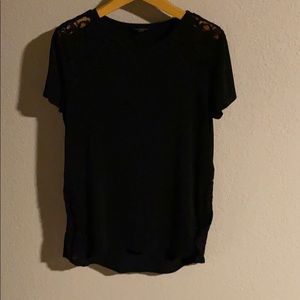 EXPRESS knit shirt with lace detail